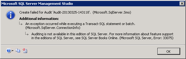 SQL-Audit-Fail-to-Create